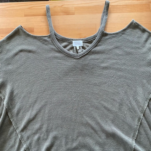 NWOT Anthropologie Millipa Open Shoulder Knit Top - Picture 6 of 6